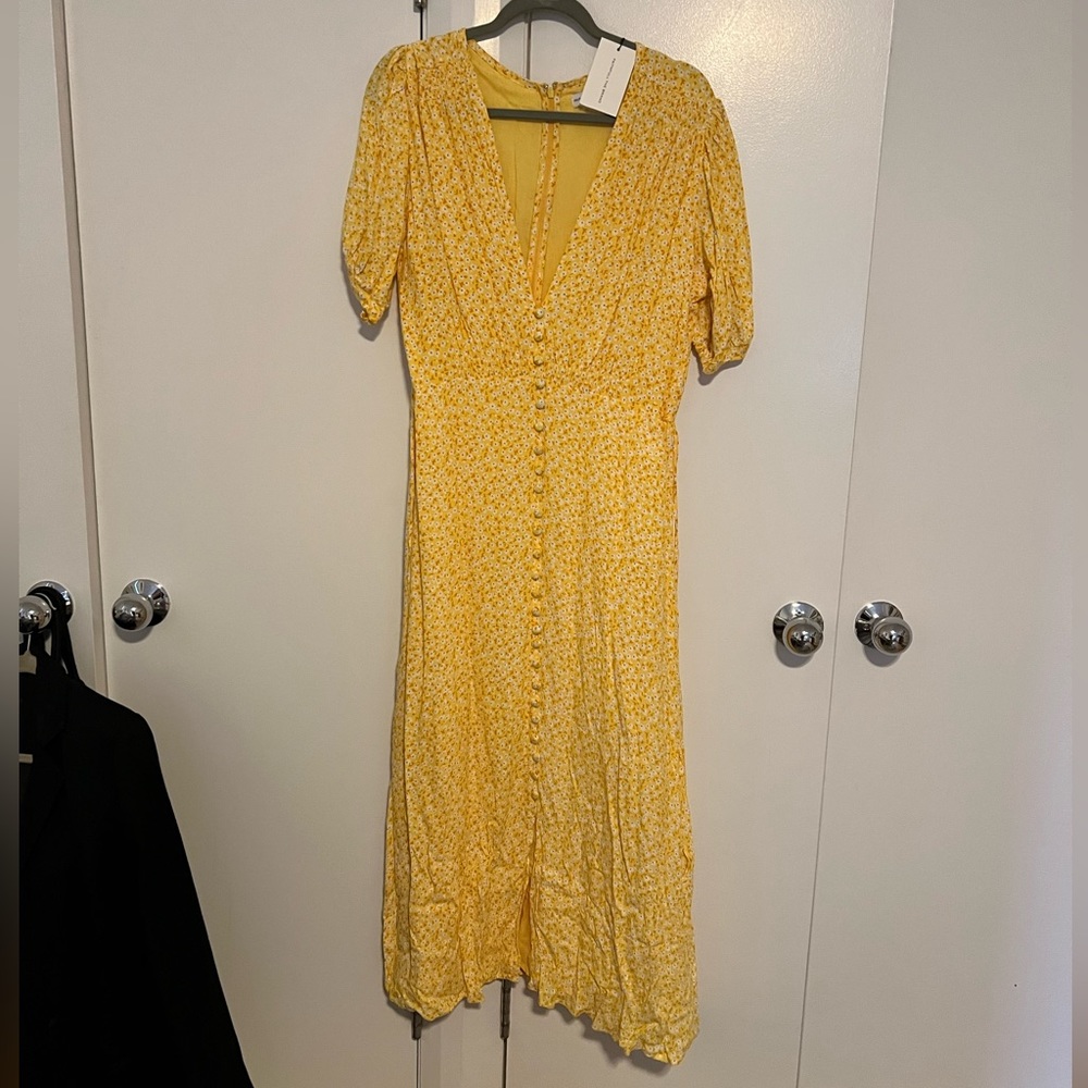 Faithfull the brand bellavista midi dress NWT